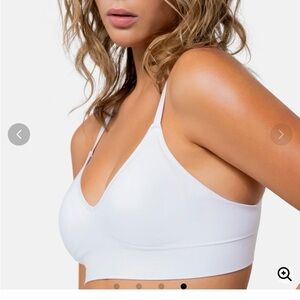 Seamless White Comfort Bra